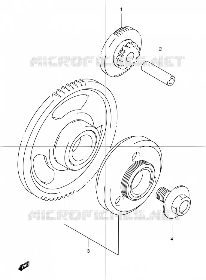 ROUE LIBRE DE DEMARREUR Suzuki MOTO 1200 GSX 2001  GSX1200K1
