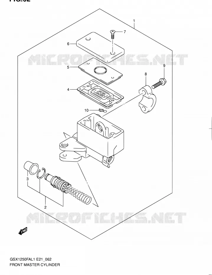 MAITRE CYLINDRE AVANT Suzuki MOTO 1250 GSX-F 2011  GSX1250FAL1(E24)