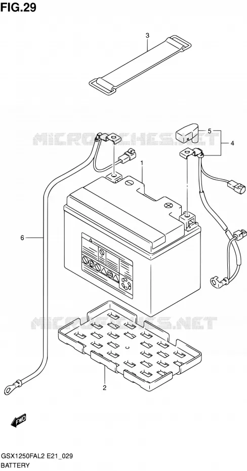 BATTERIE Suzuki MOTO 1250 GSX-F 2013  GSX1250FAL2(E21)