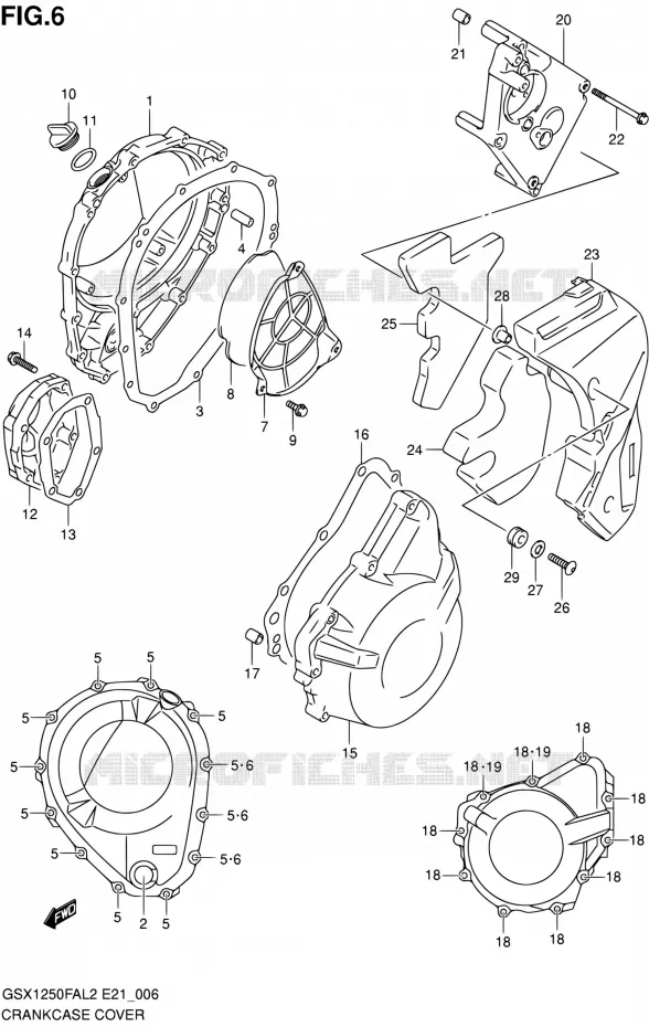 CARTER Suzuki MOTO 1250 GSX-F 2014  GSX1250FAL2(E21)