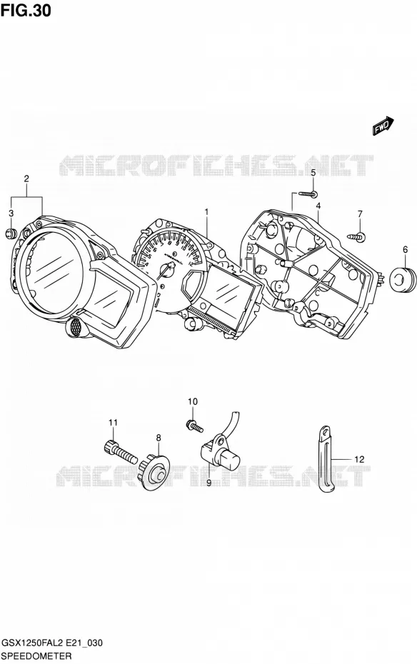 COMPTEUR Suzuki MOTO 1250 GSX-F 2014  GSX1250FAL2(E21)