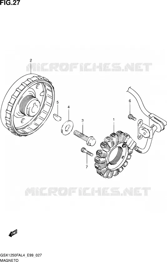 ALLUMAGE ROTOR - STATOR Suzuki MOTO 1250 GSX-F 2014  GSX1250FA L4 (E99)