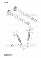ARBRE A CAMES   VALVE pour Suzuki B-KING 1300 2009