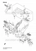 REPOSE PIED pour Suzuki B-KING 1300 2009
