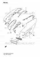 RESERVOIR D'ESSENCE   COUVERCLES pour Suzuki B-KING 1300 2009