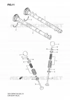 ARBRE A CAMES   VALVE pour Suzuki HAYABUSA 1300 2006