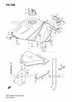 RESERVOIR D'ESSENCE (GSX1300RK6) pour Suzuki HAYABUSA 1300 2006