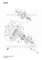 ROUE ARRIERE pour Suzuki HAYABUSA 1300 2006