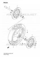 ROUE AVANT pour Suzuki HAYABUSA 1300 2006
