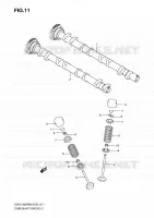 ARBRE A CAMES   VALVE pour Suzuki HAYABUSA 1300 2008