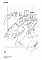 CARENAGES ARRIERE (MODEL K8) pour Suzuki HAYABUSA 1300 2008