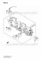 CORPS DE PAPILLON pour Suzuki HAYABUSA 1300 2008