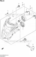 PHARE pour Suzuki HAYABUSA 1300 2008