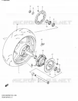 ROUE ARRIERE (MODEL K8/K9) pour Suzuki HAYABUSA 1300 2008