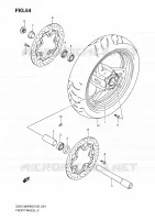 ROUE AVANT (MODEL K8/K9) pour Suzuki HAYABUSA 1300 2008