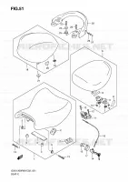 SELLE (MODEL K8) pour Suzuki HAYABUSA 1300 2008