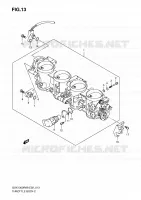 CORPS DE PAPILLON pour Suzuki HAYABUSA 1300 2009