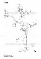 MAITRE CYLINDRE ARRIERE pour Suzuki HAYABUSA 1300 2009