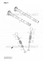ARBRE A CAMES   VALVE pour Suzuki HAYABUSA 1300 2010
