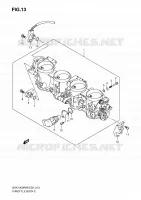 CORPS DE PAPILLON pour Suzuki HAYABUSA 1300 2010