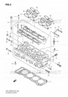 CULASSE pour Suzuki HAYABUSA 1300 2010