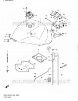 RESERVOIR D'ESSENCE (MODEL L0) pour Suzuki HAYABUSA 1300 2010