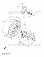 ROUE ARRIERE (MODEL L0) pour Suzuki HAYABUSA 1300 2010