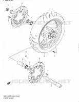 ROUE AVANT (MODEL L0) pour Suzuki HAYABUSA 1300 2010