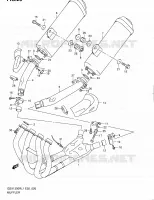 SILENCIEUX pour Suzuki HAYABUSA 1300 2011