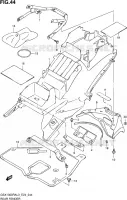 GARDE BOUE ARRIERE pour Suzuki HAYABUSA 1300 2013