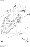 PHARE pour Suzuki HAYABUSA 1300 2013