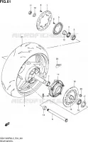 ROUE ARRIERE pour Suzuki HAYABUSA 1300 2013