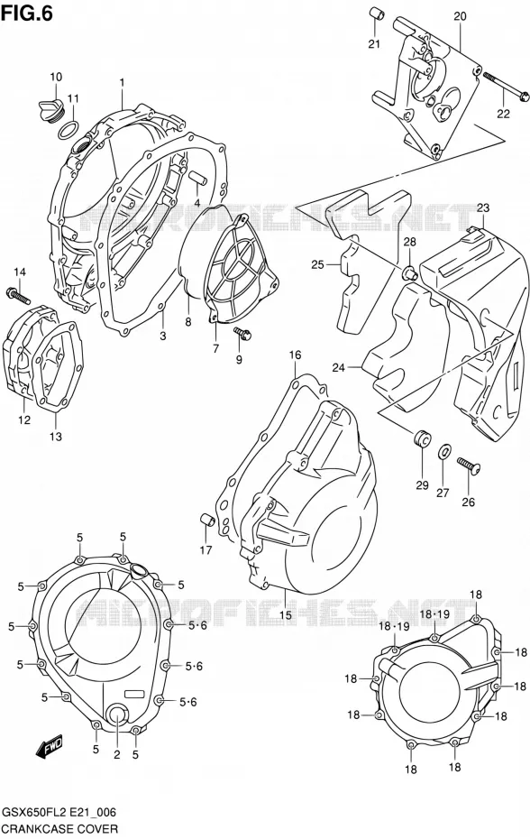 CARTER Suzuki MOTO 650 GSX-F 2012  GSX650FL2(E24)