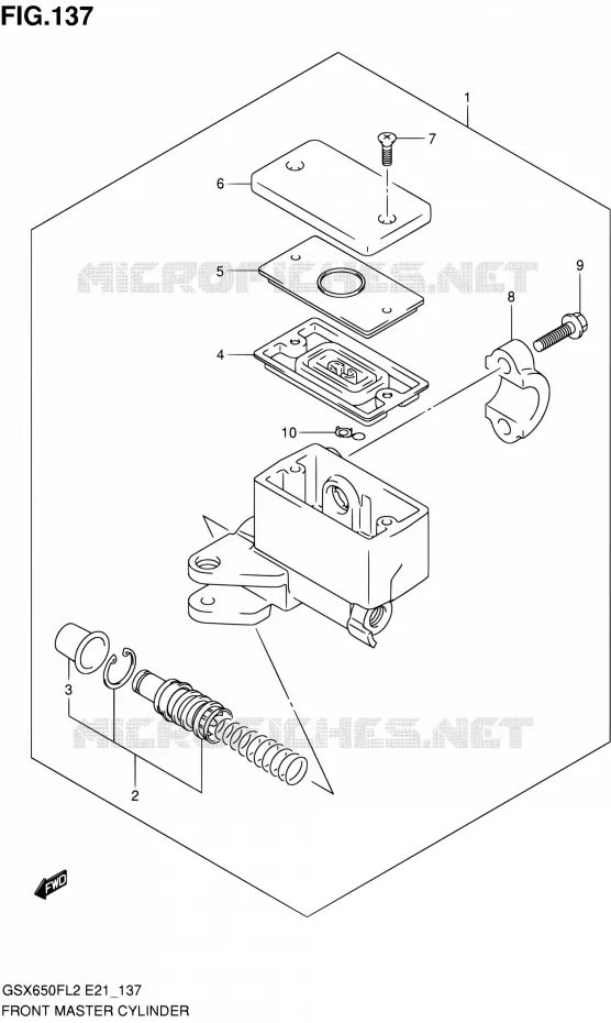 MAITRE CYLINDRE AVANT Suzuki MOTO 650 GSX-F 2012  GSX650FAL2(E21)
