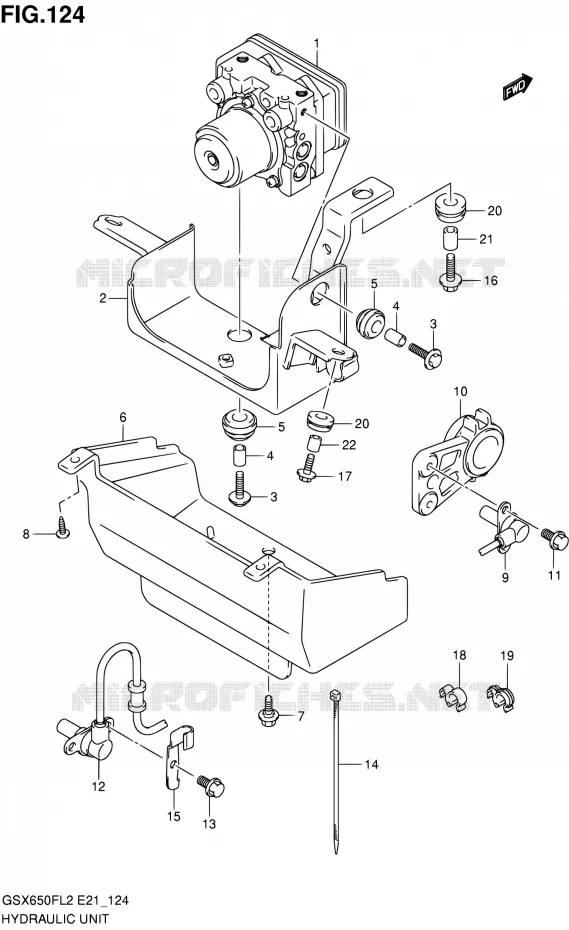 SYSTÈME ABS (GSX650FUAL2 E21) Suzuki MOTO 650 GSX-F 2013  GSX650FAL2(E21)
