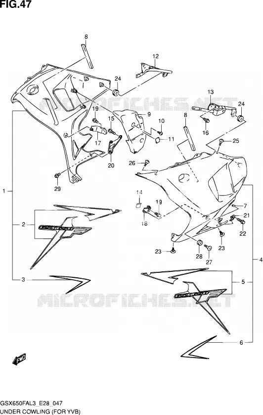 SABOT Suzuki MOTO 650 GSX-F 2013  GSX650FA L3