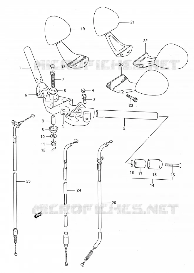 GUIDON Suzuki MOTO 750 GSX-F 1992  GSX750F N (E03,E28,E33)