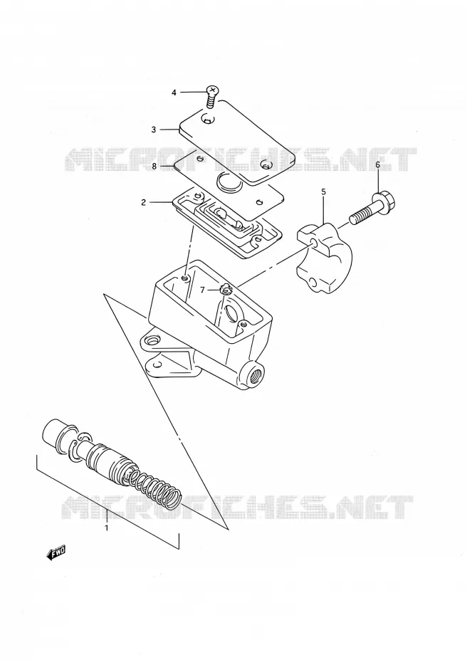MAITRE CYLINDRE AVANT Suzuki MOTO 750 GSX-F 1993  GSX750F P (E03,E28,E33)