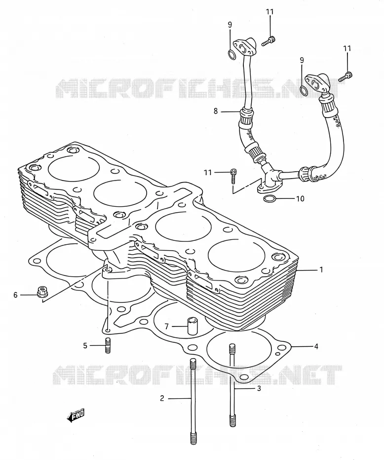 CYLINDRE Suzuki MOTO 750 GSX-F 1994  GSX750F R (E03,E28,E33)