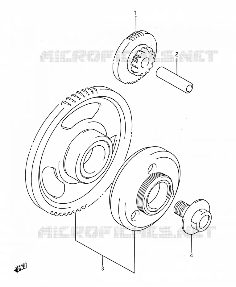 ROUE LIBRE DE DEMARREUR Suzuki MOTO 750 GSX-F 1994  GSX750F R (E03,E28,E33)