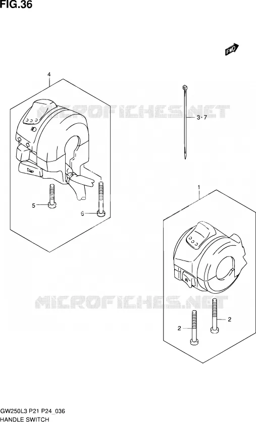 COMMODOS Suzuki MOTO 250 INAZUMA 2014  GW250 L3 (P21)