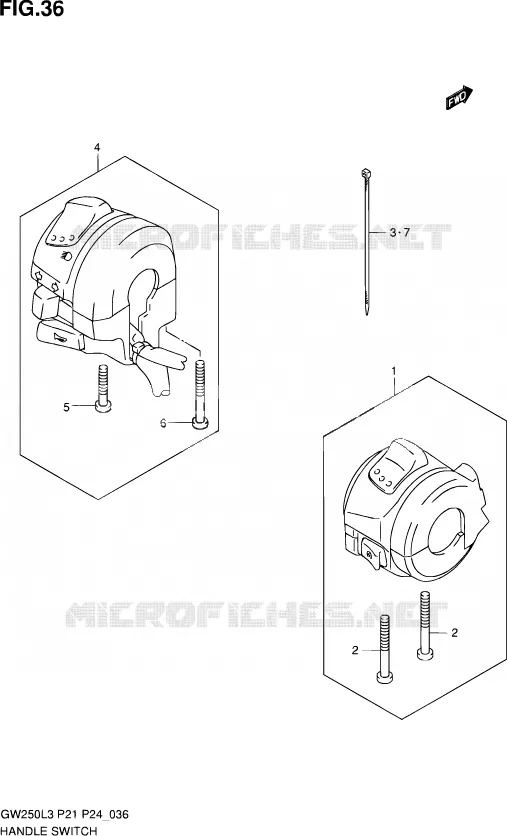 COMMODOS Suzuki MOTO 250 INAZUMA 2013  GW250 L3 (P24)
