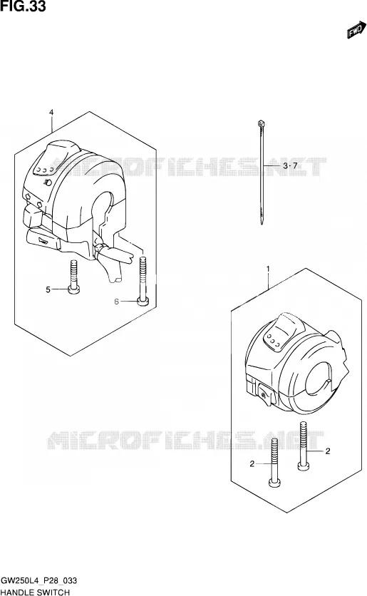 COMMODOS Suzuki MOTO 250 INAZUMA 2014  GW250 L4 (P28)