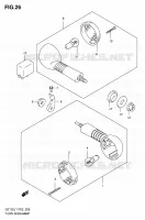 CLIGNOTANTS pour Suzuki MARAUDER 125 2011