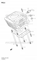 CYLINDRE pour Suzuki MARAUDER 125 2011