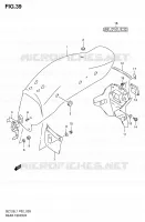 GARDE BOUE ARRIERE pour Suzuki MARAUDER 125 2011
