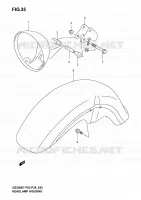 BOL DE PHARE pour Suzuki MARAUDER 250 2004