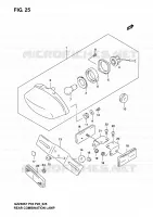ENSEMBLE FEU ARRIERE pour Suzuki MARAUDER 250 2004