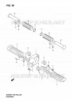 REPOSE PIED pour Suzuki MARAUDER 250 2004