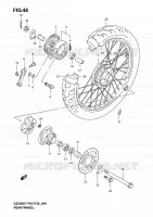 ROUE ARRIERE pour Suzuki MARAUDER 250 2004